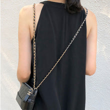 画像をギャラリービューアに読み込む, ブラック無地アームホール大人かわいいカジュアルワンピース