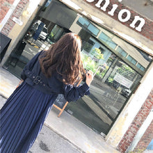 画像をギャラリービューアに読み込む, プリーツ切り替えトレンチコート無地2カラー選択アウター