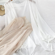 画像をギャラリービューアに読み込む, シースルーパフスリーブカーディガン日焼け対策アウター