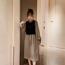 画像をギャラリービューアに読み込む, 重ね風フリル裾ボウタイデートワンピース