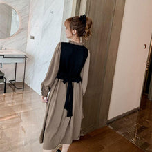 画像をギャラリービューアに読み込む, 重ね風フリル裾ボウタイデートワンピース