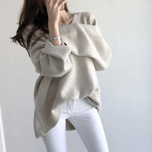 画像をギャラリービューアに読み込む, 無地シンプルコーデニットセーター3カラートップス