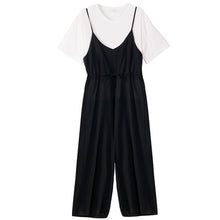 画像をギャラリービューアに読み込む, 無地シンプルTシャツ&オールインワンサロペットセットアップ