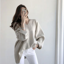 画像をギャラリービューアに読み込む, 無地シンプルコーデニットセーター3カラートップス