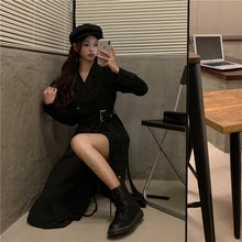 画像をギャラリービューアに読み込む, 通勤OLスリットフォーマルワンピース