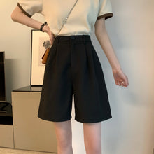 画像をギャラリービューアに読み込む, 無地カジュアルリゾート韓国風ショートパンツハイウエスト