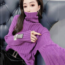 画像をギャラリービューアに読み込む, 10カラー選択秋冬ファッションタートルネック無地長袖合わせやすいニットセータートップス