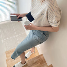 画像をギャラリービューアに読み込む, デニムスリットスカート美脚長脚デニムスカートロングスカート