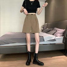 画像をギャラリービューアに読み込む, 無地カジュアルリゾート韓国風ショートパンツハイウエスト