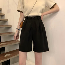 画像をギャラリービューアに読み込む, 無地カジュアルリゾート韓国風ショートパンツハイウエスト