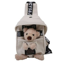 画像をギャラリービューアに読み込む, ぬいぐるみ付きキャンバスバッグ