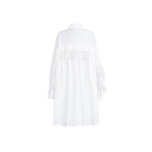 画像をギャラリービューアに読み込む, 2カラー選択無地長袖気質レースゆったり切り替え着痩せ効果カジュアルコーデしやすいシャツ・ブラウス