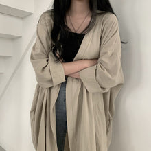 画像をギャラリービューアに読み込む, 無地気質ゆったり着痩せ効果カジュアルコーデしやすいカーディガンカジュアルアウター日焼け止め