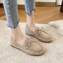 画像をギャラリービューアに読み込む, 5カラーローファーシューズ裏起毛暖かい冬コーデパンプス