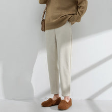 画像をギャラリービューアに読み込む, 韓国風ファッション無地合わせやすいゆったりハイウエスト着痩せ効果キャロットパンツ
