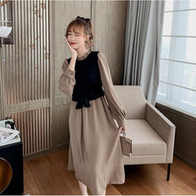 画像をギャラリービューアに読み込む, 重ね風フリル裾ボウタイデートワンピース