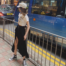 画像をギャラリービューアに読み込む, 無地カジュアルリゾートスカートロングスカートストラップゴム