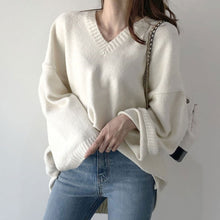 画像をギャラリービューアに読み込む, 無地シンプルコーデニットセーター3カラートップス
