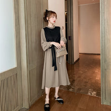 画像をギャラリービューアに読み込む, 重ね風フリル裾ボウタイデートワンピース