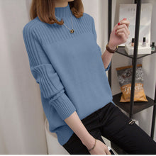 画像をギャラリービューアに読み込む, シンプルコーデ多カラー選択ニットセータートップス