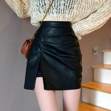 画像をギャラリービューアに読み込む, 3colors秋ハイウエストAラインスリットショートスカート