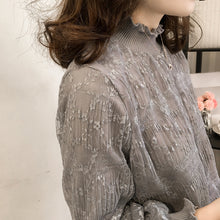 画像をギャラリービューアに読み込む, フリルネックレースブラウストップス