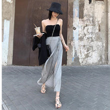 画像をギャラリービューアに読み込む, 無地カジュアルリゾートスカートロングスカートストラップゴム