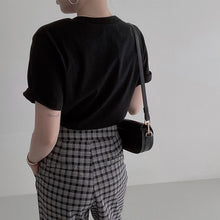 画像をギャラリービューアに読み込む, シンプルコーデアルファペットプリントビーズ付きTシャツトップス