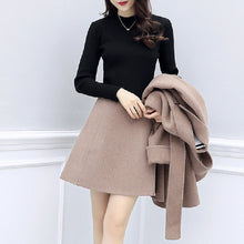 画像をギャラリービューアに読み込む, 6COLORS秋冬合わせやすいゆるリラックスラシャコート&スカートセットアップ