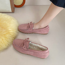 画像をギャラリービューアに読み込む, 5カラーローファーシューズ裏起毛暖かい冬コーデパンプス