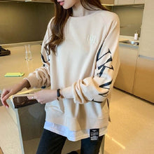 画像をギャラリービューアに読み込む, 重ね風シンプルパーカー長袖トップス