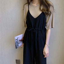 画像をギャラリービューアに読み込む, 無地シンプルTシャツ&オールインワンサロペットセットアップ