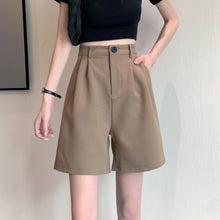 画像をギャラリービューアに読み込む, 無地カジュアルリゾート韓国風ショートパンツハイウエスト
