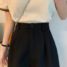 画像をギャラリービューアに読み込む, 無地カジュアルリゾート韓国風ショートパンツハイウエスト