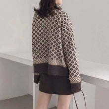 画像をギャラリービューアに読み込む, チェック柄ニットカーディガン春コーデアウター
