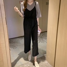 画像をギャラリービューアに読み込む, 無地シンプルTシャツ&オールインワンサロペットセットアップ