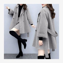 画像をギャラリービューアに読み込む, 6COLORS秋冬合わせやすいゆるリラックスラシャコート&スカートセットアップ