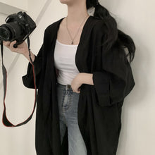 画像をギャラリービューアに読み込む, 無地気質ゆったり着痩せ効果カジュアルコーデしやすいカーディガンカジュアルアウター日焼け止め