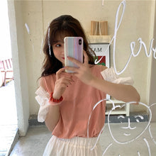 画像をギャラリービューアに読み込む, 3カラー選択無地気質カジュアルコーデしやすいゆったり着痩せ効果オフショルダートップス