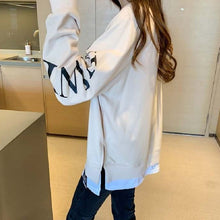 画像をギャラリービューアに読み込む, 重ね風シンプルパーカー長袖トップス