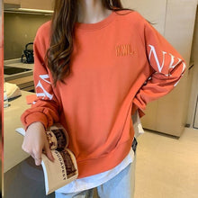 画像をギャラリービューアに読み込む, 重ね風シンプルパーカー長袖トップス