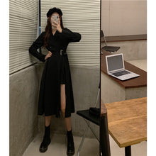 画像をギャラリービューアに読み込む, 通勤OLスリットフォーマルワンピース