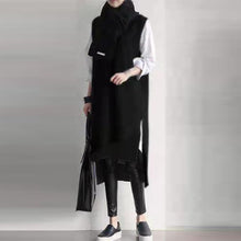 画像をギャラリービューアに読み込む, INS大人気暖かい気質Vネック合わせやすいゆったり無袖ニットセーターベストトップス