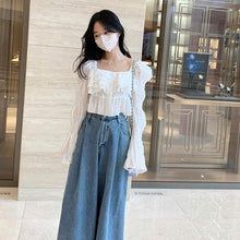 画像をギャラリービューアに読み込む, デニムガウチョスカンツカジュアルコーデボトムス