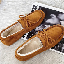 画像をギャラリービューアに読み込む, 5カラーローファーシューズ裏起毛暖かい冬コーデパンプス