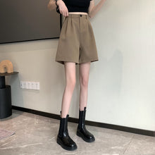 画像をギャラリービューアに読み込む, 無地カジュアルリゾート韓国風ショートパンツハイウエスト