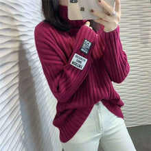 画像をギャラリービューアに読み込む, 10カラー選択秋冬ファッションタートルネック無地長袖合わせやすいニットセータートップス