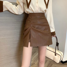 画像をギャラリービューアに読み込む, 3colors秋ハイウエストAラインスリットショートスカート
