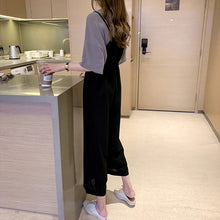 画像をギャラリービューアに読み込む, 無地シンプルTシャツ&オールインワンサロペットセットアップ