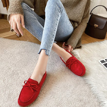 画像をギャラリービューアに読み込む, 5カラーローファーシューズ裏起毛暖かい冬コーデパンプス